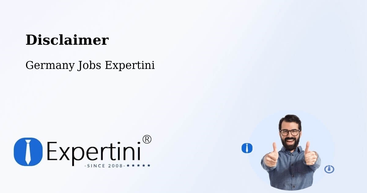 Disclaimer – Weimar - Germany Jobs Expertini